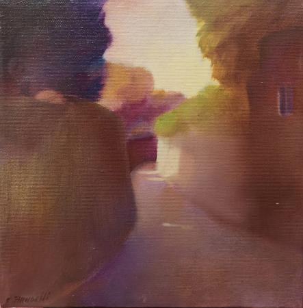 Art work by Enrico Bandelli Viuzzo di San Marco Vecchio  - oil canvas 